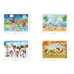 Ratnas 4 in 1 Indian Seasons Jigsaw Puzzle for Kids- Set of 4 